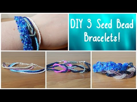 DIY 3 Seed Bead Bracelets! How To Beginners Jewellery Making &amp;brvbar; The Corner of Craft