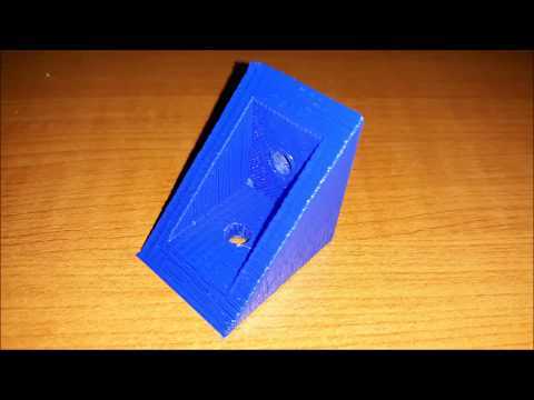 DIY 3D PRINTER PART 3 *** 3030 CORNER ANGLE BRACKET FOR ALUMINIUM PROFILE TIME LAPSE