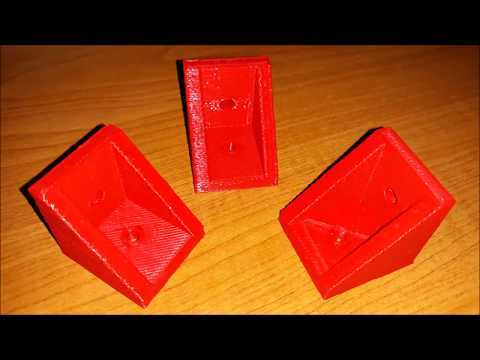 DIY 3D PRINTER PART 5 3030 CORNER ANGLE BRACKET FOR ALUMINIUM PROFILE TIMELAPSE