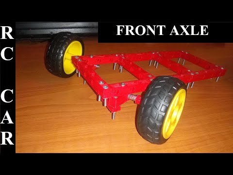 DIY ARDUINO CYBER TRUCK RC CAR BUILD PROJECT PART 2 * THE FRONT AXLE * MONTARE PUNTE FATA