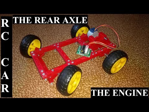 DIY ARDUINO CYBERTRUCK RC CAR BUILD PROJECT PART 3 * THE ENGINE AND THE REAR AXLE * PUNTEA SPATE