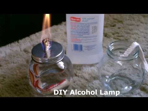 DIY Alcohol Lamp - w/quick &amp;quot;stove conversion&amp;quot; - burns standard isopropyl (rubbing alcohol)