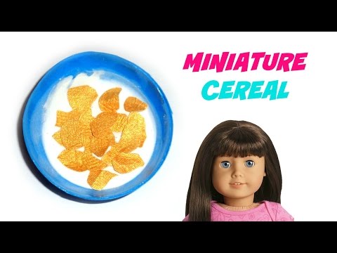 DIY American Girl Food - Cereal