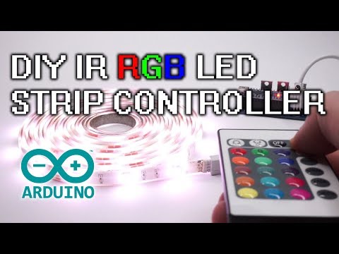 DIY Arduino RGB LED Strip IR Controller PCB Design, build, soldering and programming guide