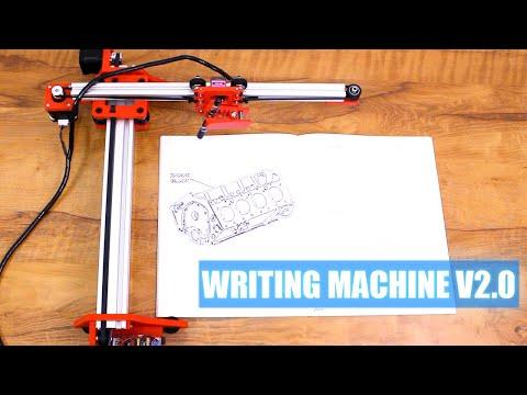 DIY Arduino Writing Machine V2.0 - 2D CNC Plotter