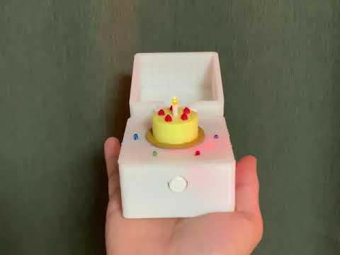 DIY Arduino birthday music box showcase