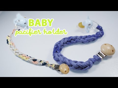 DIY Baby pacifier clip holder