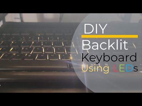 DIY Backlit Keyboard using LEDs: Convert old keyboard to backlit keyboard