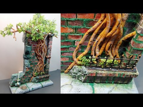 DIY Banyan tree on wall