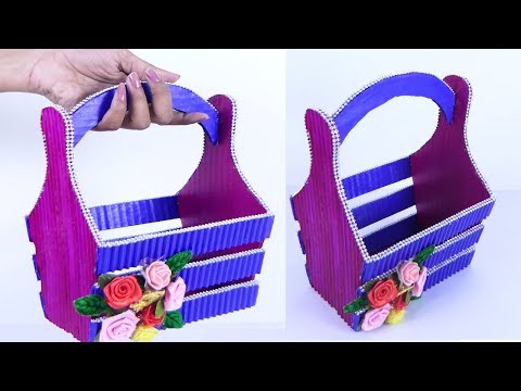 DIY Basket How to Make Paper Basket | Handmade Basket | Chocolate Gift Basket