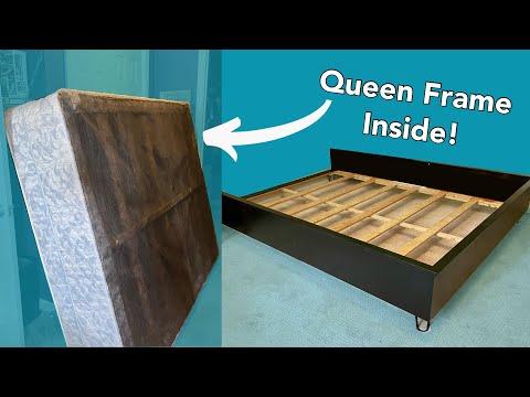 DIY Bed Frame from Old Box Spring