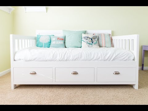 DIY Bed with Storage Drawers | Woodworking Projects