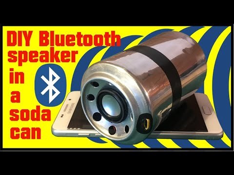 DIY Bluetooth Speaker in soda can