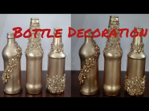 DIY Bottle Decoration|Bottle Craft|Bottle Decoration|Beautiful Bottle Decoration|Home Decor