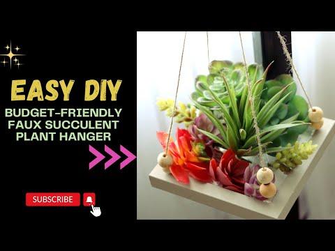 DIY Budget Friendly Succulent Plant Hanger