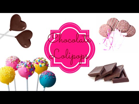 DIY CHOCOLATE LOLIPOPS + CHOCOLATE DROPS