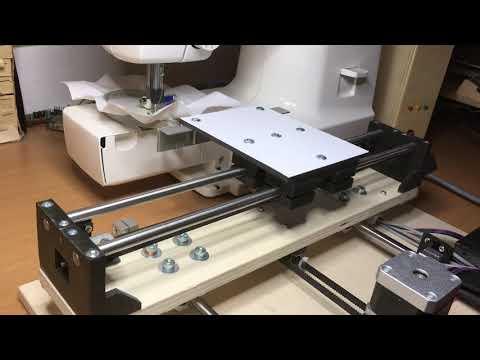 DIY CNC embroidery machine - CNC h&iacute;mzőg&eacute;p