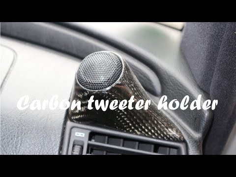 DIY Carbon tweeter holder for dashboard &amp;amp; rear deck