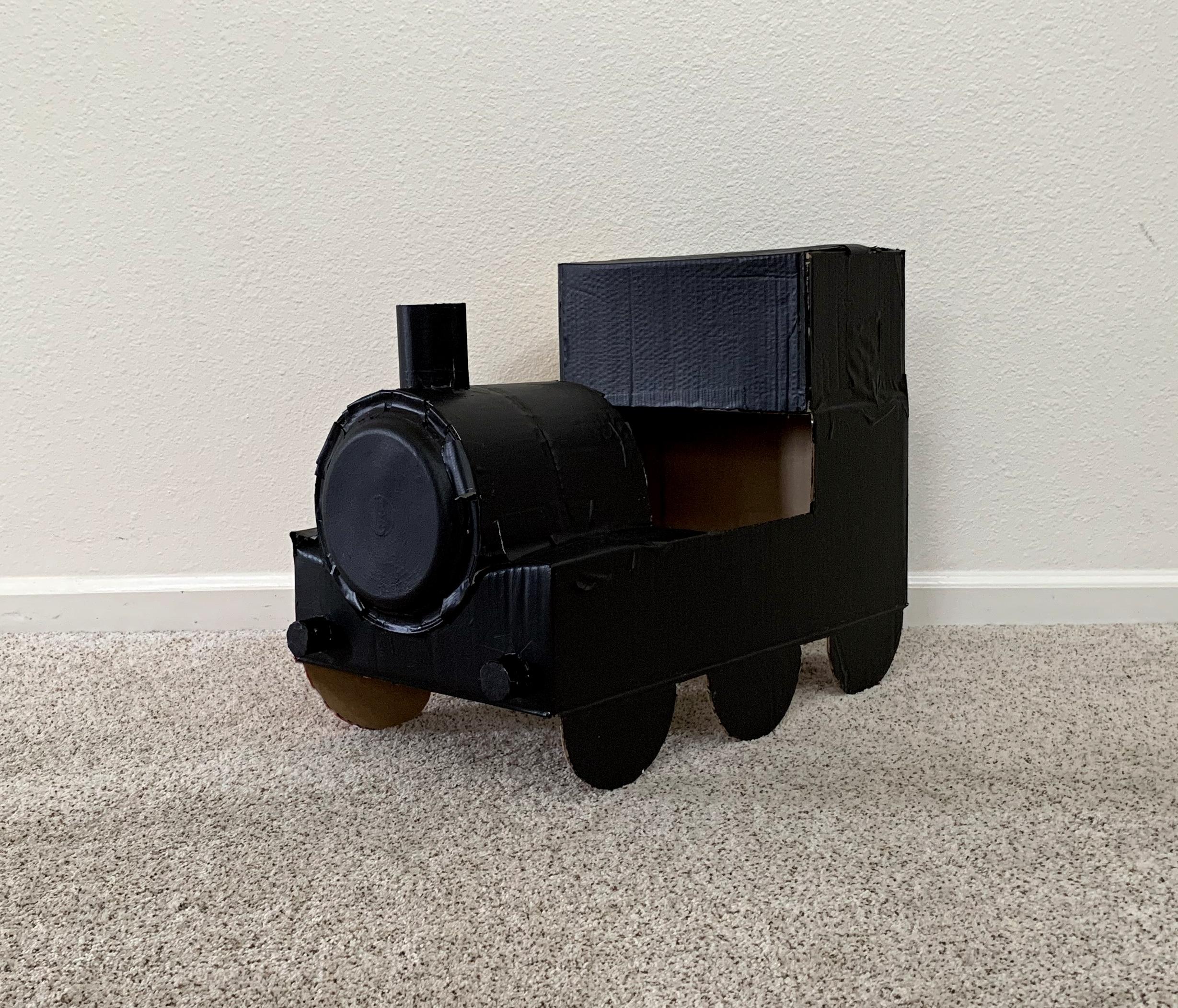 DIY Cardboard Train Engine Halloween Costume Photo 8.jpg