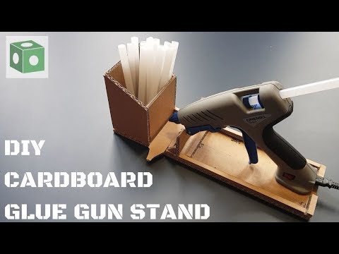 DIY Cardboard glue gun stand tutorial | Kreative Cube