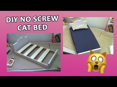 DIY Cat Bed | No Screw Cat Bed | Dolls bed