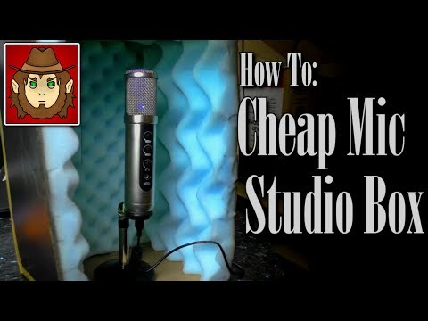 DIY Cheap Mic Box from Carboard Box (And another from a Crate.)