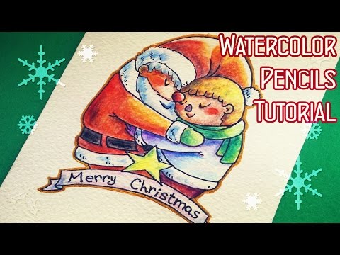 DIY Christmas Card - Drawing Tutorial / BIGLIETTO NATALIZIO FAI DA TE