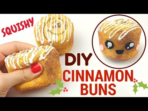 DIY Cinnamon Bun SQUISHY tutorial/Kawaii Cinnamon Roll/ Easy Squishy