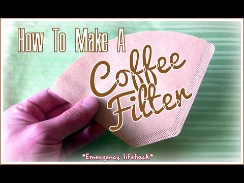 DIY Coffee Filter (using a paper towel) - *Lifehack*