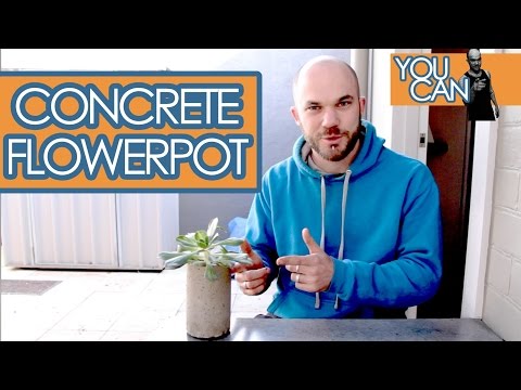 DIY Concrete Flower Pot, Quick And Easy | You Can