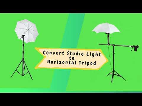 DIY Convert Studio Light Stand to Horizontal Camera Tripod