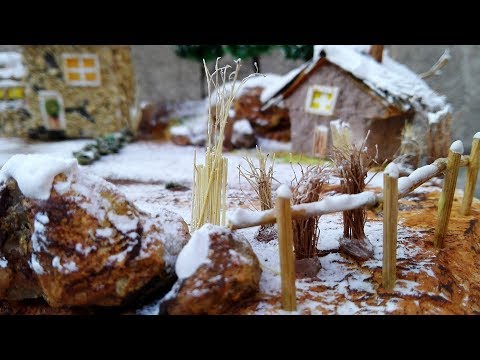 DIY Diorama | snow in winter