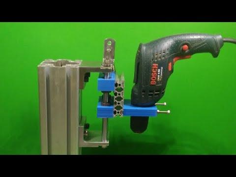 DIY Drill Press Table Homemade Bench Drilling Wood Tools Machine 2