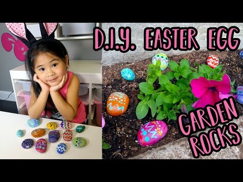 DIY Easter Egg Garden Rocks | Easy Easter Crafts