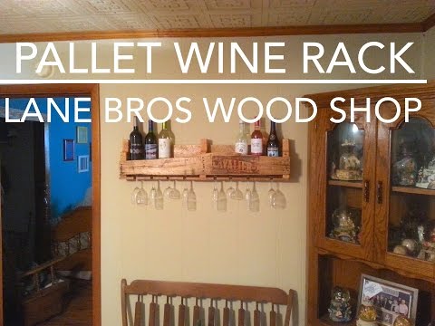 DIY Easy Pallet Wine Rack