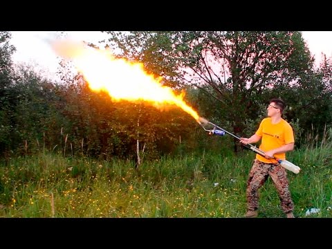 DIY FLAMETHROWER with dextrin