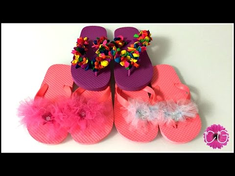 DIY FLIP FLOPS - 2 WAYS!  TUTU &amp;amp; WATER BALLOON - SO CUTE!