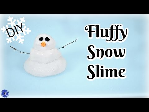 DIY FLUFFY SNOW SLIME - SO FUN!