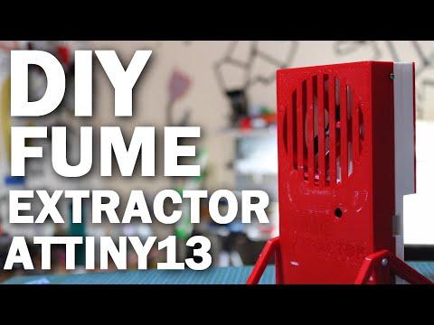 DIY FUME EXTRACTOR 3D Printed Attiny13