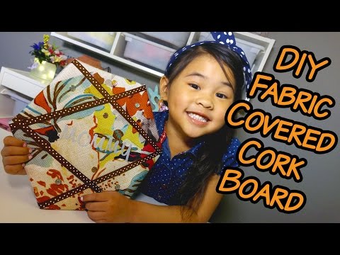 DIY Fabric Covered Cork Board | Easy Handmade Bulletin Board for Mother's Day