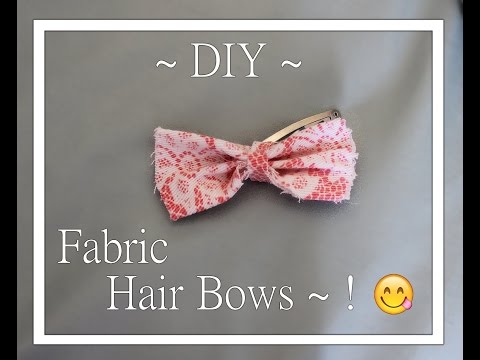 DIY Fabric Hair Bows - Elise Jaco