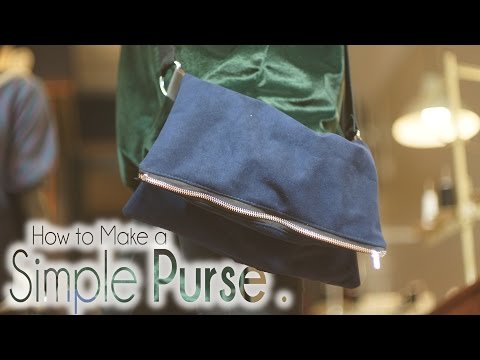 DIY Fashion | How to make a Simple Zipper Purse.