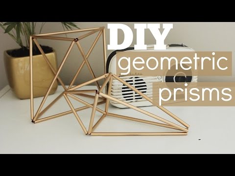 DIY Geometric Prism Decor