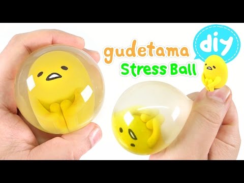 DIY Gudetama Stress Ball !! Easy Way~