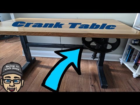 DIY Hand Crank Table