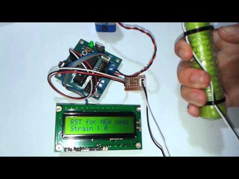 DIY Hand Dynamomter - Strain or Stress measurement using PICAXE or Arduino