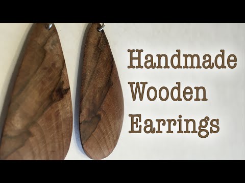 DIY Handmade Wooden Earrings