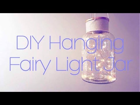 DIY Hanging Fairy Light Jar l She The Maker