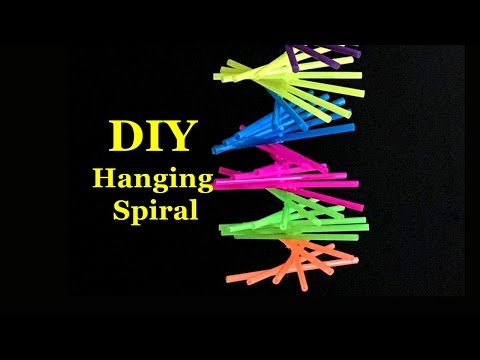 DIY Hanging Sprial using Drinking Straws | Recycle project