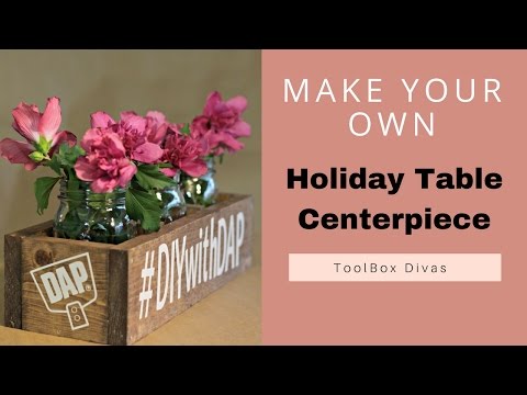 DIY Holiday Wooden Centerpiece Box